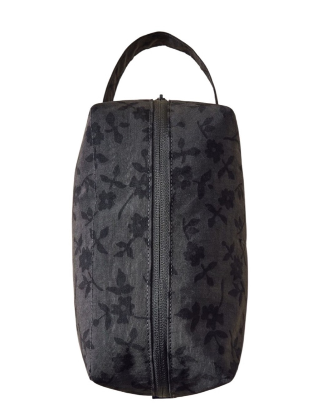 BAGGU Dopp Kit In Charcoal Ditsy Floral